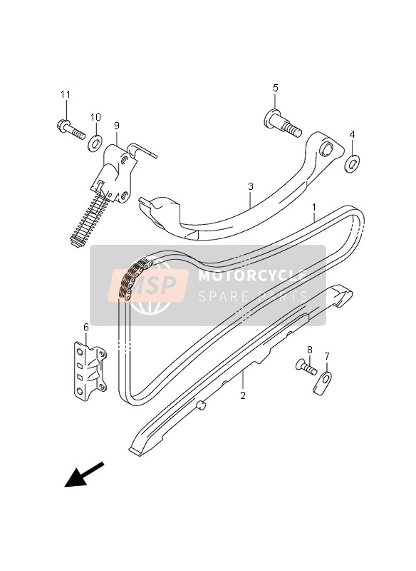 Suzuki AN650A BURGMAN EXECUTIVE 2010 Cam Chain for a 2010 Suzuki AN650A BURGMAN EXECUTIVE